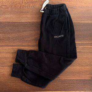 For Days Black Joggers